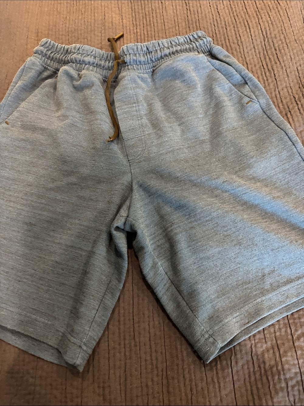 Men's Athletic Heather Blue Drawstring Shorts